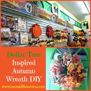 Dollar Tree Autumn Wreath DIY with Mom's Lifesavers